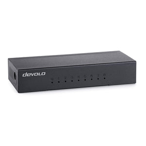 Devolo 7234 Netzwerk-Switch Unmanaged Gigabit Ethernet (10/100/1000) Desktop Schwarz