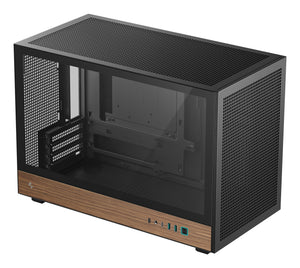 DeepCool CH260 WOOD Micro Tower Schwarz, Holz