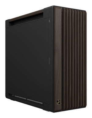 ASUS ProArt PA602 Wood Edition Modern Black - Metal Panel Midi Tower Schwarz, Holz