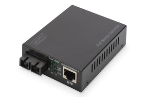 Digitus Gigabit PoE Medienkonverter, RJ45 / SC, MM, PSE