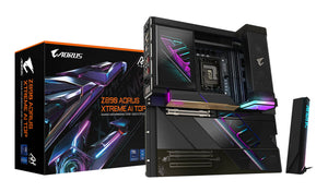 GIGABYTE Z890 AORUS XTREME AI TOP Motherboard - Unterstützt Intel Core Ultra (Serie 2) CPUs, 22+1+2 Phasen VRM, bis zu 9
