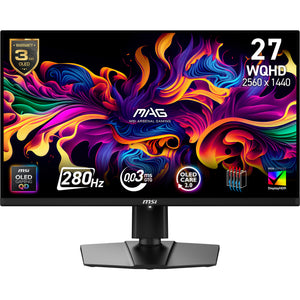 MSI MAG 271QP QD-OLED X28 Computerbildschirm 67,3 cm (26.5") 2560 x 1440 Pixel Wide Quad HD Schwarz