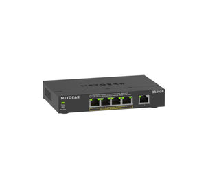 NETGEAR GS305Pv3 Unmanaged Gigabit Ethernet (10/100/1000) Power over Ethernet (PoE) Schwarz