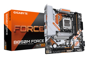 GIGABYTE B850M FORCE Mainboard – Unterstützt AMD Ryzen 9000 Serie Prozessoren, 8+2+2 Phasen Digital-VRM, bis zu 9600 MHz