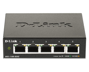 D-Link DGS-1100-05V2/E Netzwerk-Switch Managed L2 Gigabit Ethernet (10/100/1000) Schwarz