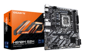 GIGABYTE H810M S2H Mainboard – Intel Core Ultra (Serie 2) CPUs, 4+1+2 Phasen VRM, bis zu 6400 MHz DDR5, 1xPCIe 4.0 M.2,