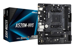 Asrock A520M-HVS AMD A520 Sockel AM4 micro ATX