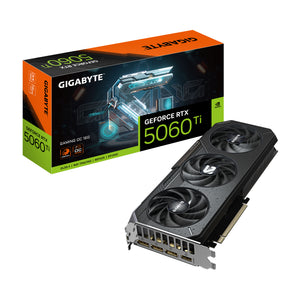 GIGABYTE GeForce RTX 5060 Ti GAMING OC 16G Grafikkarte – 16 GB GDDR7, 128 Bit, PCI-E 5.0, 2647 MHz Kernfrequenz, 3 x Dis