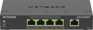 NETGEAR GS305EPP Managed L2/L3 Gigabit Ethernet (10/100/1000) Power over Ethernet (PoE) Schwarz