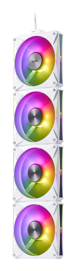 XPG HURRICANE MAG Computergehäuse Ventilator 12 cm Weiß 4 Stück(e)
