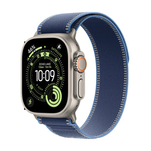 Apple Watch Ultra 3 Titanium Cellular 49mm Natur (Trail Loop blau/hellblau) S/M
