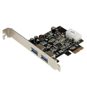 StarTech.com 2 Port USB 3.0 (5 Gbit/s) PCI Express Schnittstellenkarte mit UASP und 4 Pin LP4 Molex