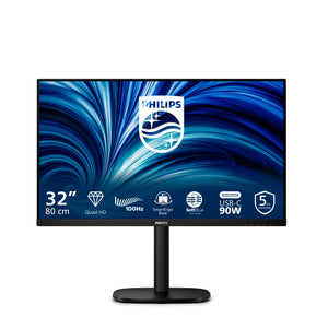 Philips 32B2U3601/00 Computerbildschirm 80 cm (31.5") 2560 x 1440 Pixel Quad HD LCD Schwarz