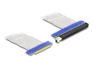 DeLOCK Riser Karte PCI Express x8 Stecker zu x16 Slot mit Kabel 20 cm