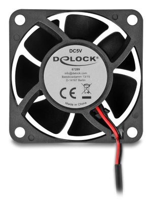 DeLOCK 67289 Computerkühlsystem Computergehäuse Ventilator 6 cm Schwarz 1 Stück(e)