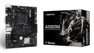 Biostar A520MHP Motherboard AMD A520 Sockel AM4 micro ATX