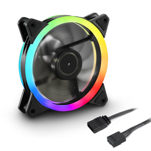 Sharkoon Shark Blades PWM Computergehäuse Ventilator 12 cm Schwarz 1 Stück(e)