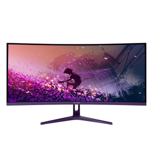 Arozzi Nova 34″ Curved Computerbildschirm 86,4 cm (34") 3440 x 1440 Pixel 4K Ultra HD LED Violett