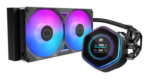 Cooler Master MasterLiquid Atmos II 240 LCD Black Prozessor All-in-One-Flüssigkeitskühler 12 cm Schwarz 1 Stück(e)