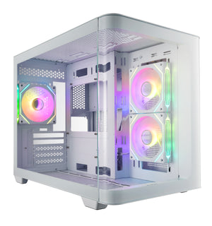 FSP S380-WA Gehäuse Mini Tower mITX, mATX Weiß ARGB