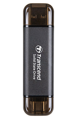 Transcend ESD310C Thunderbolt-Technologie 256 GB USB Typ-A auf USB Typ-C USB 3.2 Gen 2x2 Schwarz