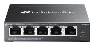 TP-Link Omada ES205GP Netzwerk-Switch Managed Gigabit Ethernet (10/100/1000) Power over Ethernet (PoE) Schwarz