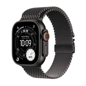 Apple Watch Ultra 3 Titanium Cellular 49mm Schwarz (Milanaise Titan schwarz) Medium