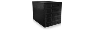 ICY BOX IB-565SSK, Backplane, 5x 3,5" SAS/SATA (I/II/III) HDD in 3x 5,25" Einschübe, Hot Swap, trägerloser HDD Einbau, L
