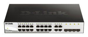 D-Link DGS-1210-20 Managed L2 Gigabit Ethernet (10/100/1000) 1U Schwarz