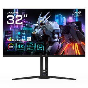 GIGABYTE AORUS FO32U 31,5” UHD-Gaming-Monitor - 3840 x 2160 (UHD), 165Hz, 0,03ms, 250 cd/m², FreeSync Premium Pro, Displ
