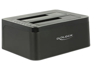DeLOCK 62661 Speicherlaufwerk-Docking-Station USB 3.2 Gen 1 (3.1 Gen 1) Type-B Schwarz