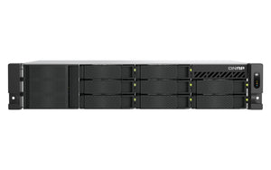 QNAP TS-855EU-8G NAS & Speicherserver Rack (2U) Intel Atom® C5125 8 GB DDR4 0 TB QuTS hero Schwarz