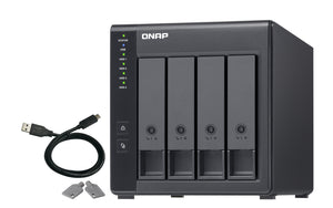 QNAP TR-004 Speicherlaufwerksgehäuse HDD / SSD-Gehäuse Schwarz 2.5/3.5"