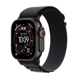 Apple Watch Ultra 3 Titanium Cellular 49mm Schwarz (Alpine Loop schwarz) Medium