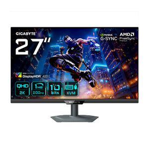 GIGABYTE M27Q2 QD 27” QHD Gaming-Monitor - 2560 x 1440, 200Hz, 1ms, 350 cd/m², FreeSync Premium, Display HDR400, HDMI 2.