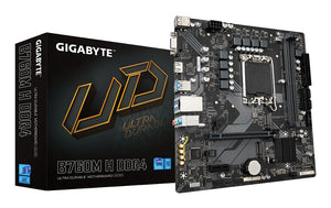 GIGABYTE B760M H DDR4 Motherboard - Unterstützt Intel Core 14. Generation CPUs, 6+1+1 Phasen Digital VRM, bis zu 3200MHz