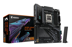 GIGABYTE X870E AORUS ELITE X3D Mainboard – Unterstützt AMD Ryzen 9000 Prozessoren, 16+2+2-Phasen Digital-VRM, bis zu 900