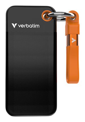 Verbatim Pocket SSD 1 TB USB Typ-C 3.2 Gen 2 (3.1 Gen 2) Schwarz, Orange