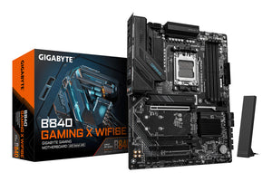 GIGABYTE B840 GAMING X WIFI6E Mainboard - AMD Ryzen 9000 Prozessoren, 12+2+2 Phasen VRM, bis zu 7600MHz DDR5(O.C), 2xPCI