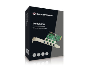 Conceptronic EMRICK U34, 4-Port-USB-3.0 PCI-Express-Karte