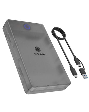ICY BOX Spade Base 388 Festplattengehäuse für 2,5"/3,5" SATA SSD/HDD