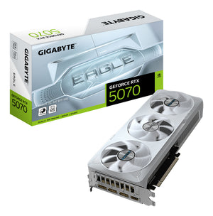 GIGABYTE GeForce RTX 5070 EAGLE OC ICE SFF 12G Grafikkarte - 12GB GDDR7, 192 Bit, PCI-E 5.0, 2587 MHz Core Clock, 3 x DP
