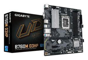 GIGABYTE B760M D3HP Mainboard - Intel Core CPUs der 14. Generation, 4+1+1 Phasen VRM, bis zu 5600 MHz DDR5, 2xPCIe 4.0 M