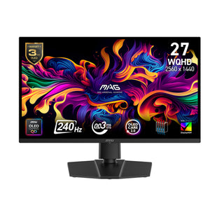 MSI MAG 271QP QD-OLED X24 Computerbildschirm 67,3 cm (26.5") 2560 x 1440 Pixel Wide Quad HD Schwarz