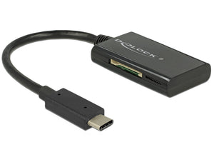 DeLOCK 91740 Kartenleser USB 3.2 Gen 1 (3.1 Gen 1) Type-C Schwarz