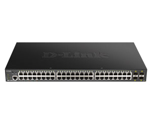 D-Link DGS-1250-52XMP Managed L3 Power over Ethernet (PoE) Schwarz