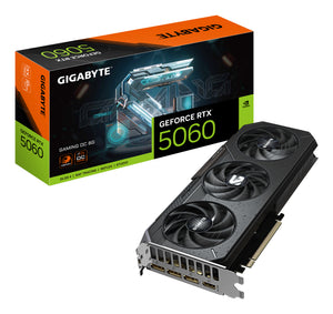 GIGABYTE GeForce RTX 5060 GAMING OC 8G Grafikkarte - 8GB GDDR7, 128bit, PCI-E 5.0, 2595 MHz Kerntakt, 3 x DisplayPort, 1
