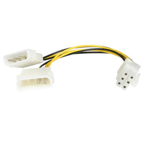StarTech.com 12cm LP4 Molex auf 6pin PCI Express Stromkabel