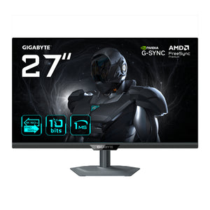 GIGABYTE G27UP 27” 4K UHD Gaming-Monitor - Dual-Modus (4K 160Hz oder FHD 320Hz), 3840 x 2160, 1ms, 400 cd/m², FreeSync P
