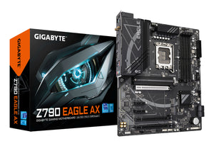 GIGABYTE Z790 EAGLE AX Motherboard - Unterstützt Intel Core 14. Generation CPUs, 12+1+1 Phasen Digital VRM, bis zu 7600M